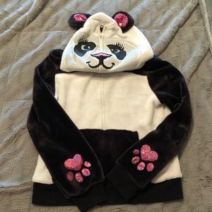 Justice Girls Panda Hoodie
